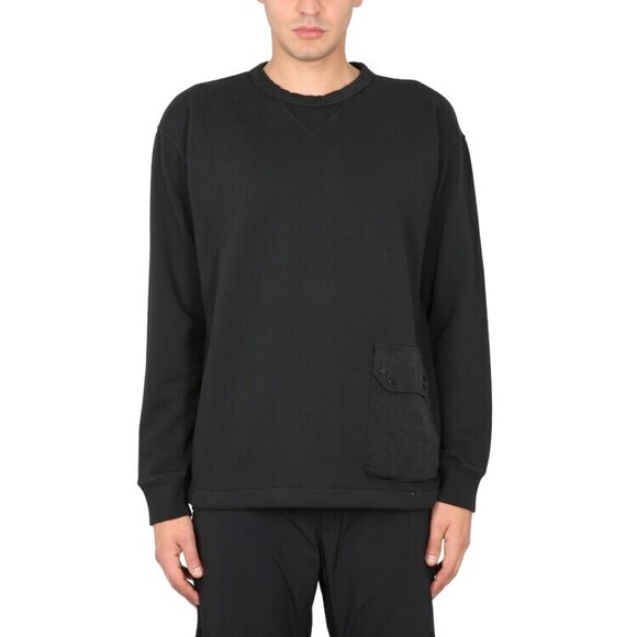 Ten C Relaxed Fit Black Cotton Sweatshirt - NWT